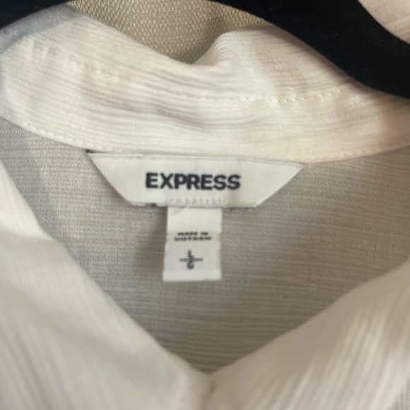 Sheer White Button-Up Shirt - Picture 2 of 3